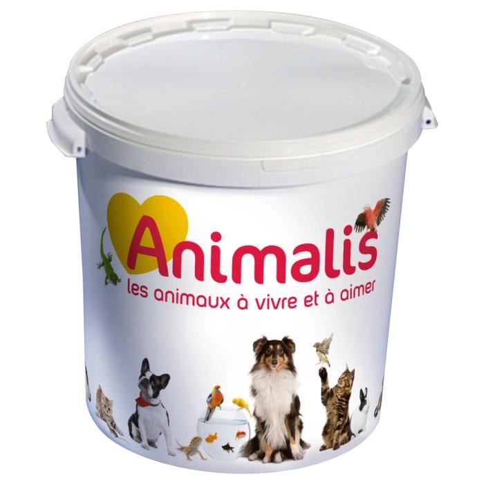 conteneur à croquettes à roulettes chien - JMT Alimentation Animale
