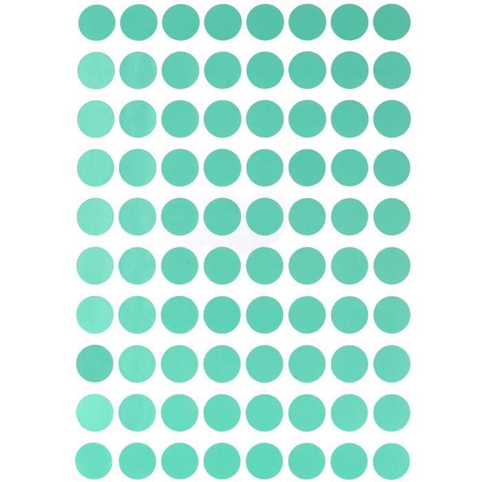 13mm-vert-pastel-tiquettes-autocollantes-cercles-rondes-petit-point-de