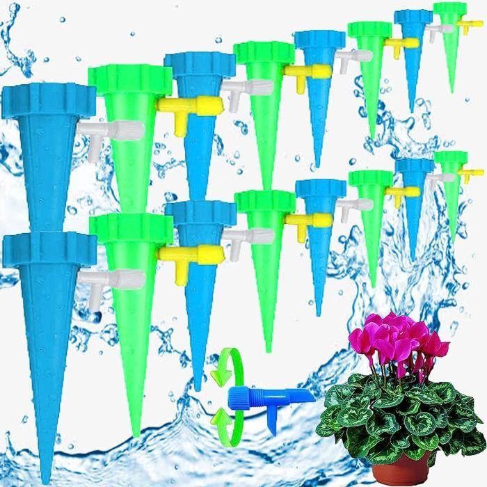 Lot De 5 Pics D'Arrosage Automatique Pour Plantes En Terre Cuite - Compatible Bouteilles De Cola
