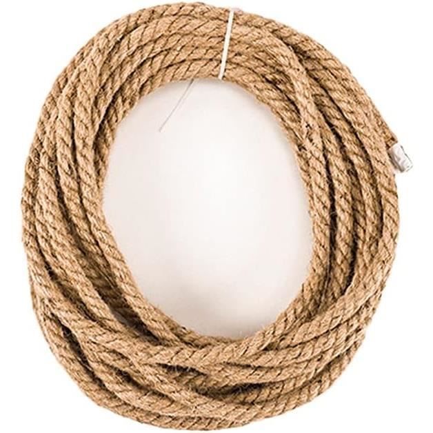 Rouleau De Corde En Jute Robuste 12 Mm – Parfait Pour Bricolage, Jardinage Et Déco