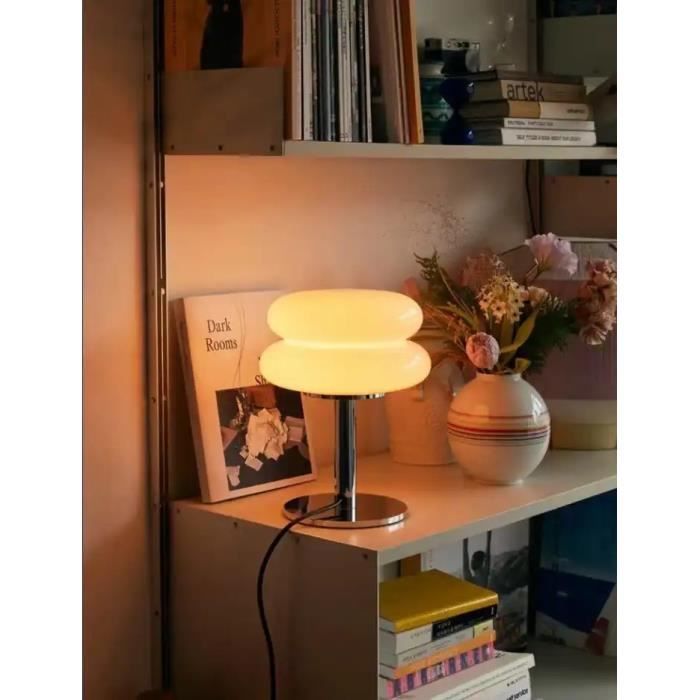 Lampe de table lampe de lit lampe de chevet style suédois, designer  d’espace stockholm en verre macaron, gradation trichromatique, l
