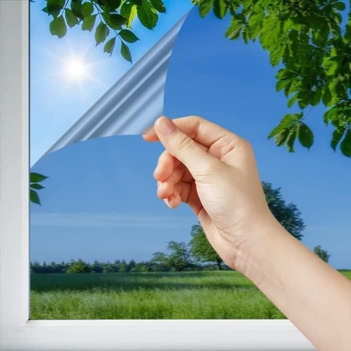Acheter Film de fenêtre miroir unidirectionnel 10m, autocollant de verre  anti-soleil, contrôle de la chaleur, Film réfléchissant, teinte de fenêtre  auto-adhésive