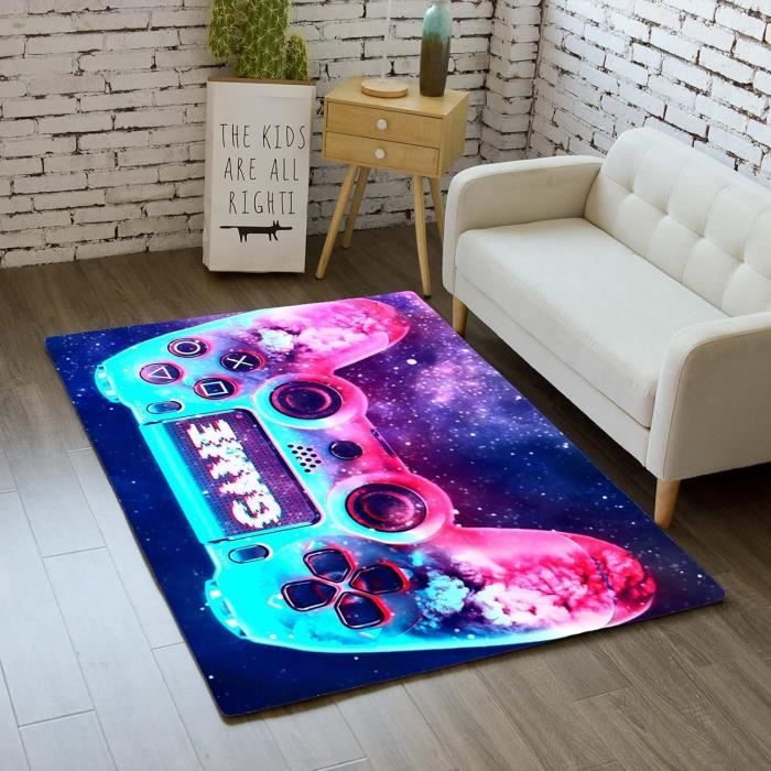 Tapis De Sol Football - Décoration Chambre Enfant Ou Ado - Antidérapant Lavable - 80x120 Cm - 10