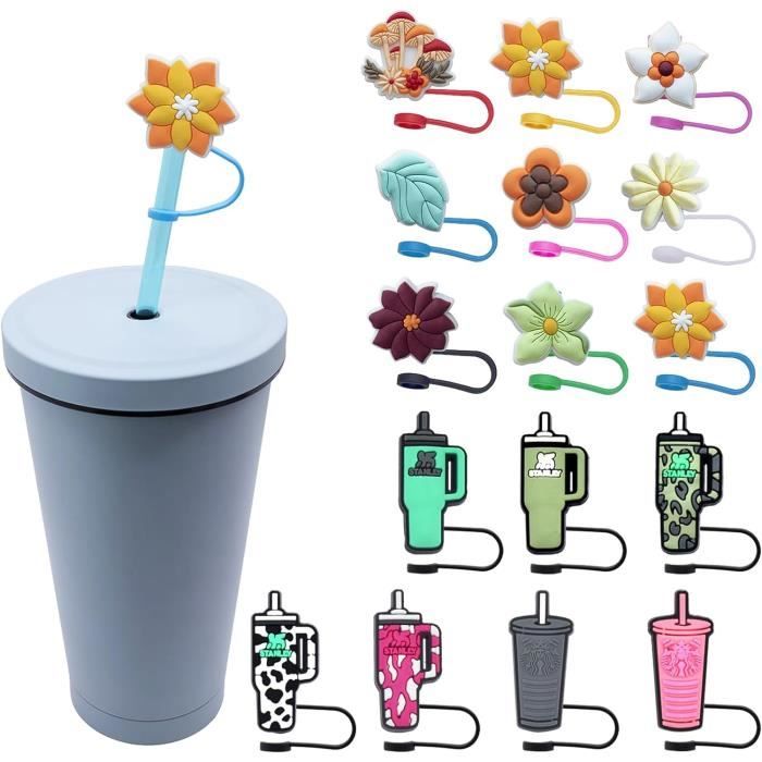 Pailles Réutilisables Pour Stanley 40oz - 8 Pailles Inox/plastique + Brosses