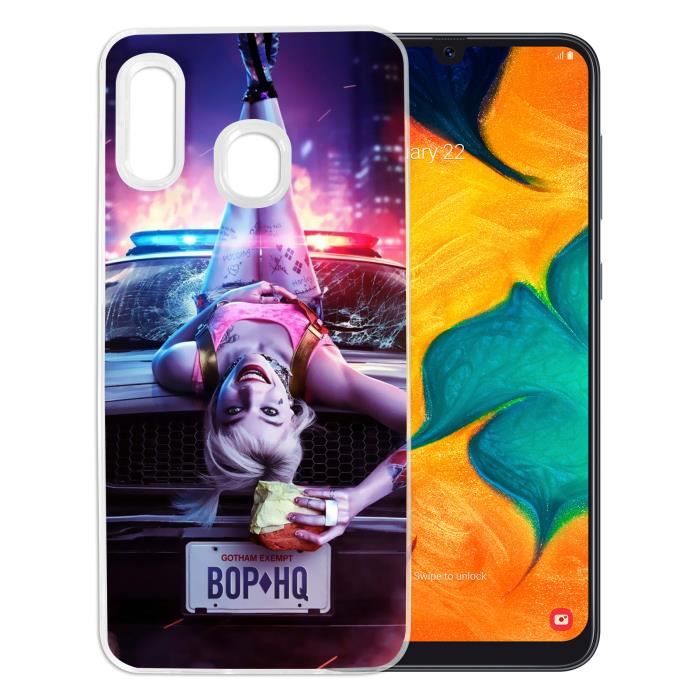 باربي السمراء Coque pour Samsung Galaxy A20e - Harley Quinn Birds Of Prey Capot ...