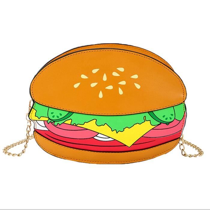 Sac A Main Hamburger Frites Mignon Dessin Anime A Une Epaule Chaine Diagonale Petit Sac Carre A Hambourg Une 274 Achat Vente Sac A Main Xyma 05 Cdiscount