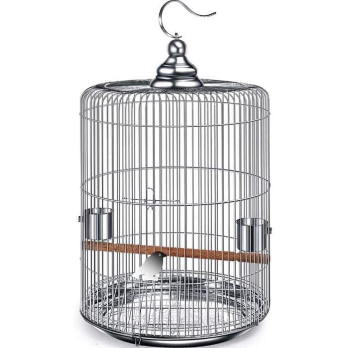 Mangeoire à oiseaux en acier inoxydable, petit support de perroquet