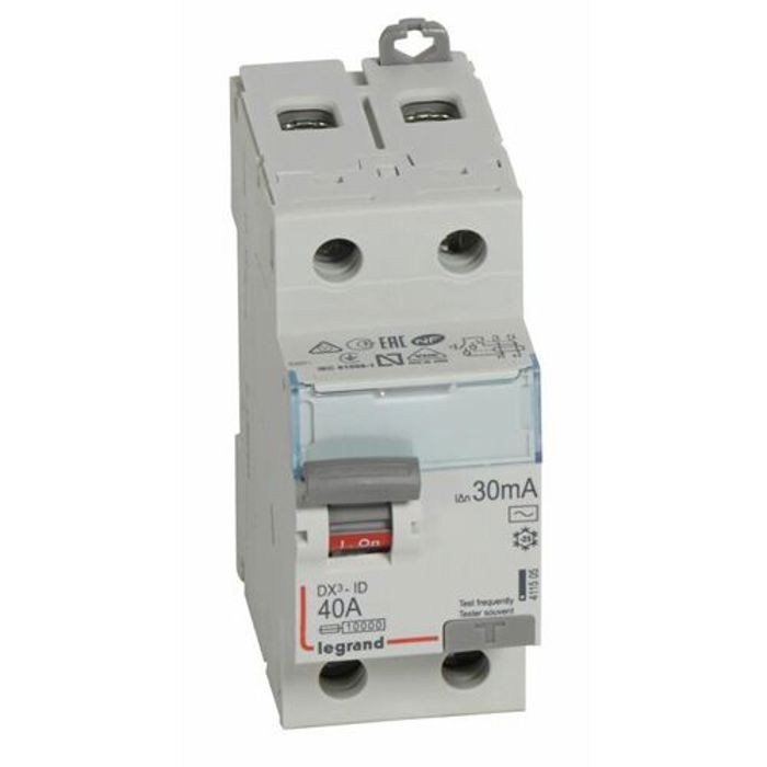 Interrupteur différentiel DX³-ID 2P 230V 40A type AC 30mA