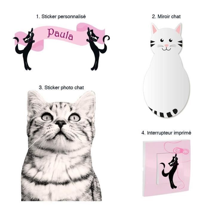 Kit Deco Chat Rose Achat Vente Objet Decoration Murale Cdiscount Kit Deco Chat Rose Achat Vente Objet Decoration Murale Cdiscount