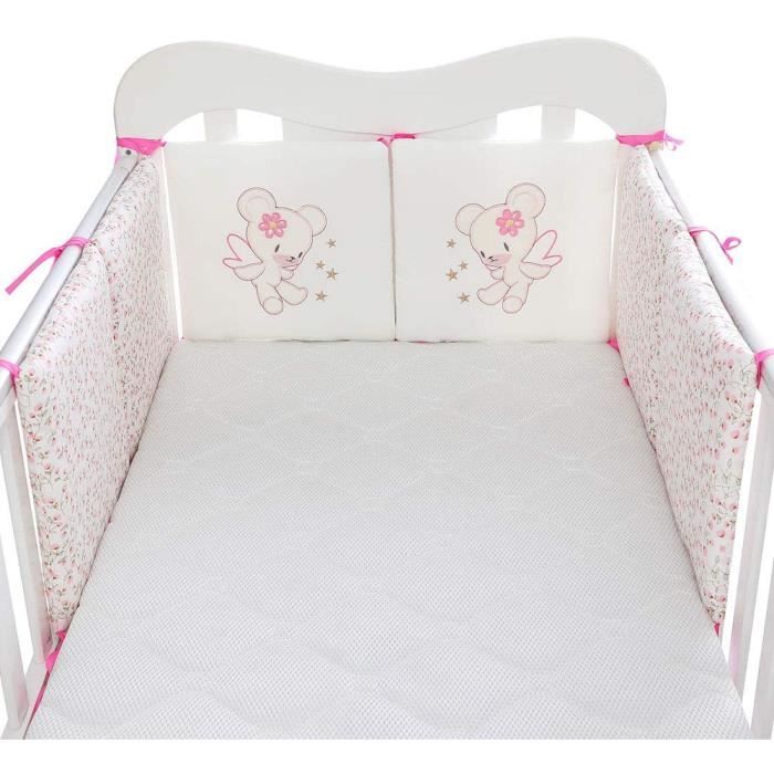 Tongliang Tour De Lit Bebe Enfant Protection Literie 6 Pieces Pare Choc Lit Protection Anti Cogner Tete Protection Coussins Modulabl Cdiscount Puericulture Eveil Bebe