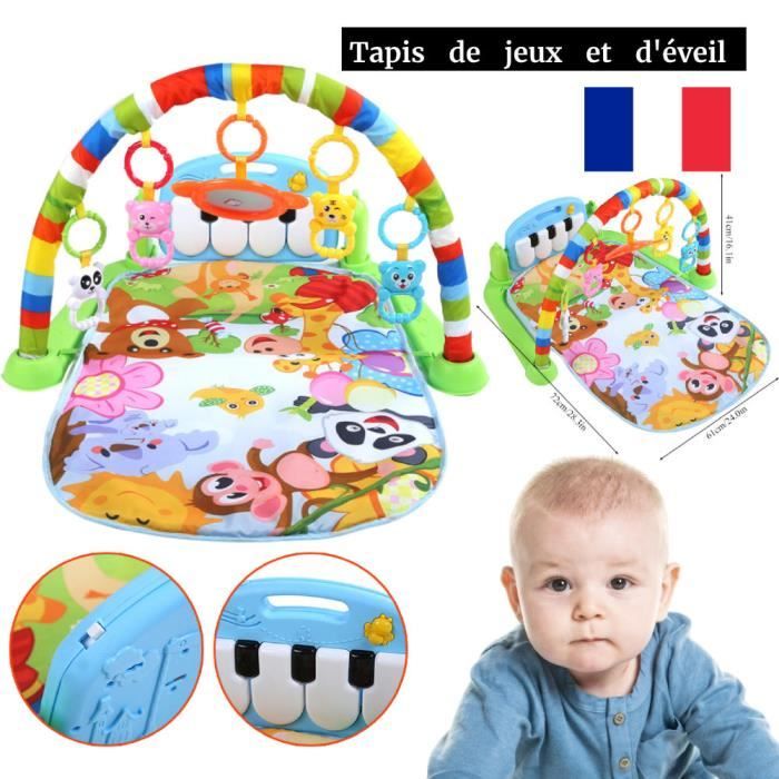 3 En 1 Tapis D Eveil Bebe De Jeux Play Piano Gym Avec Centre D Activite Jin4 Cdiscount Puericulture Eveil Bebe