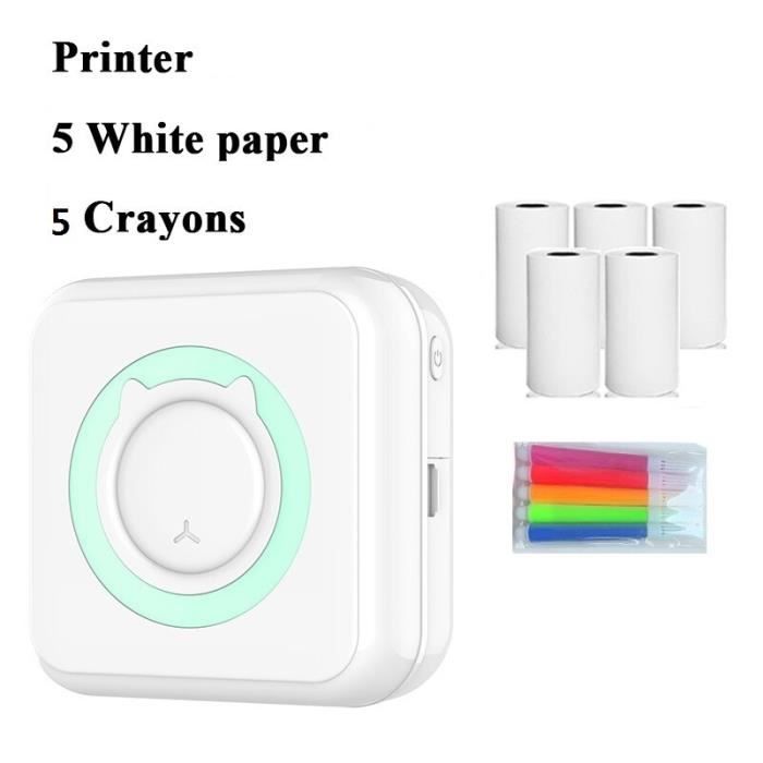 Papier Photo Thermique Enfant TNEDFOD - 12 Rouleaux - 57x29mm - Pour Appareils Photo Instantanés