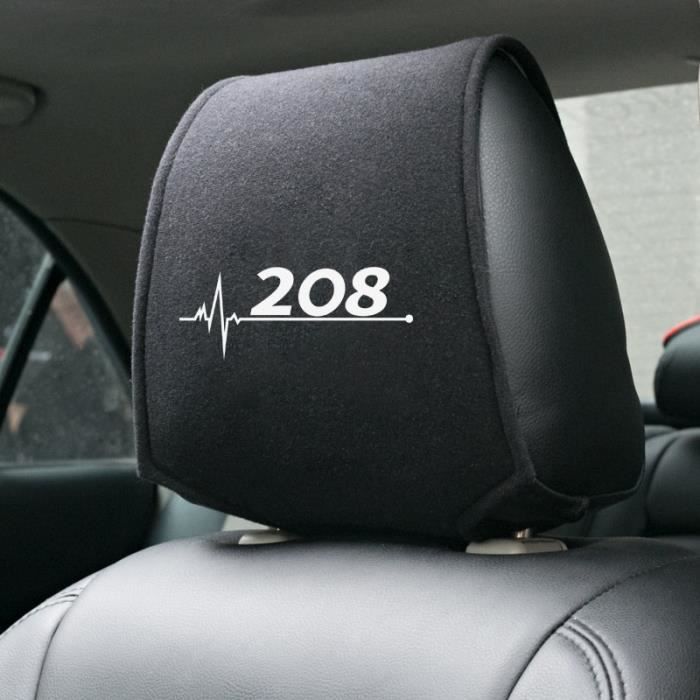 Housse De Siège,Housse d'appui tête pour voiture, 1 pièce, accessoire pour Peugeot  208 - Type - Cdiscount Auto