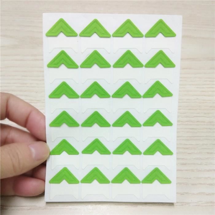 Vert - Autocollants'angle Vintage en papier kraft, 1 pièce, pour