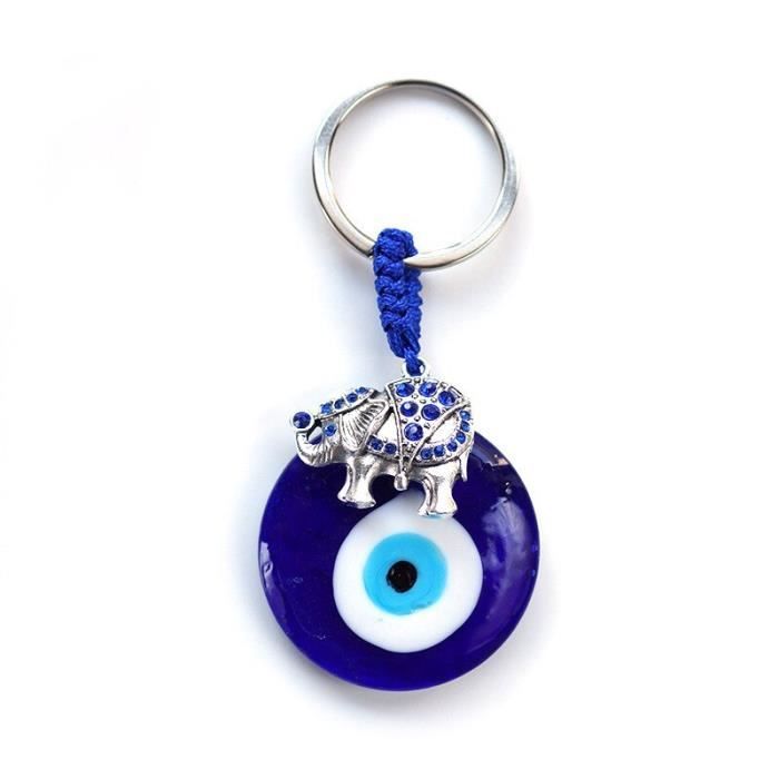 Pendentif Mauvais Œil Turc – Bleu – Verre – Porte-bonheur – Fait Main