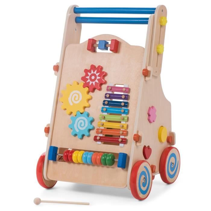 Baby Vivo Trotteur Marcheur Pour Bebe En Bois Carla Cdiscount Puericulture Eveil Bebe