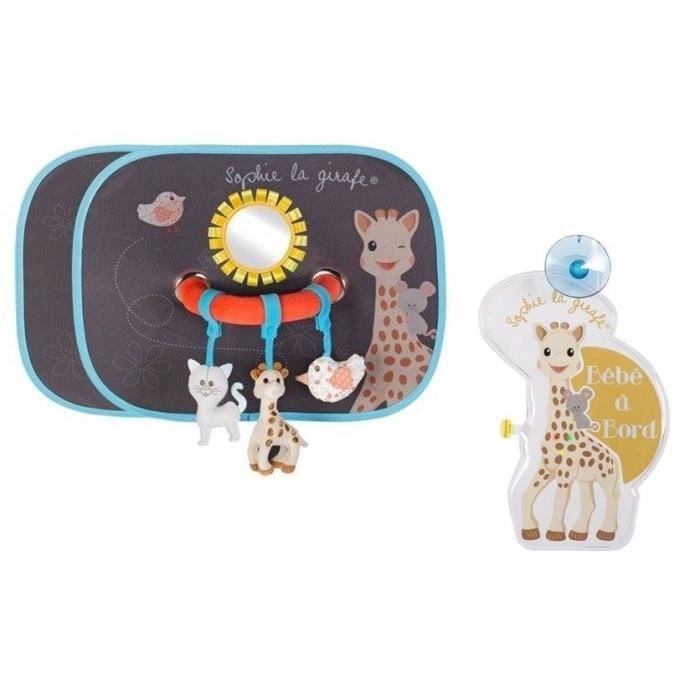 Set de 2 pare-soleil « chaussette » Sophie la girafe