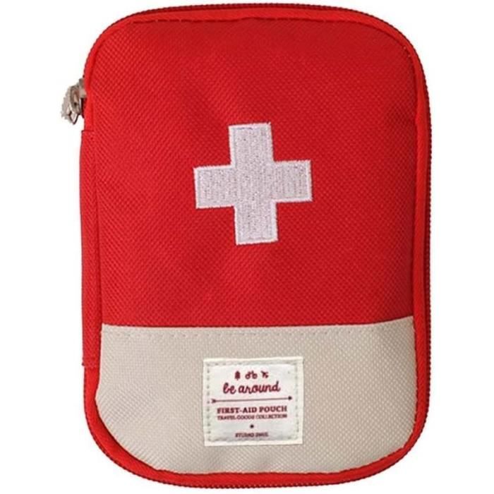 Lot de 2 sacs à médicaments vides - Mini trousse de premiers secours portable - Pour situations d'urgence à la maison, au bureau, en voyage, en randonnée, au camping (bleu, rose Lot de 2 sacs à médicaments vides - Mini trousse de premiers secours portable - Pour situations d'urgence à la maison, au bureau, en voyage, en randonnée, au camping (bleu, rose