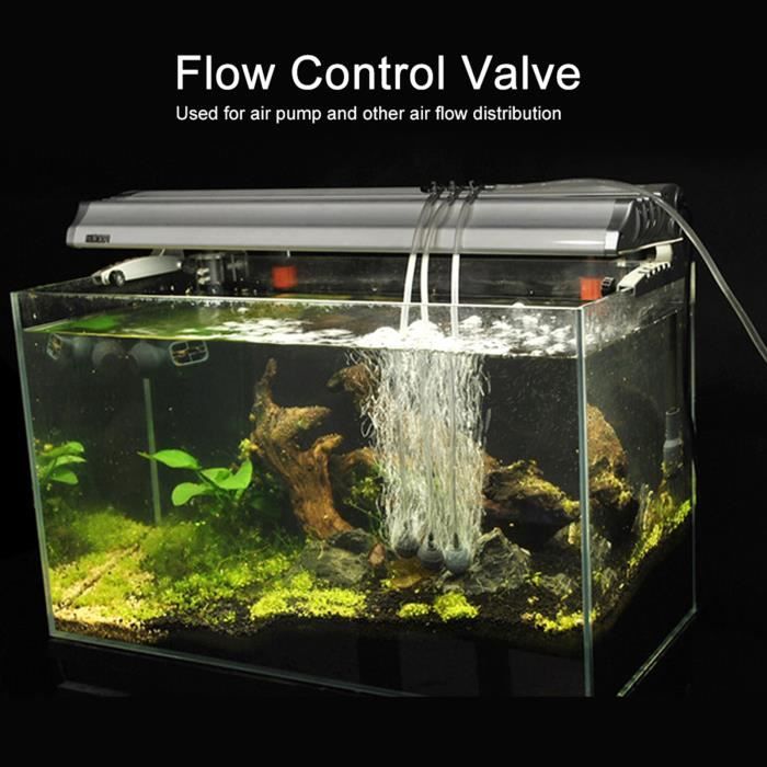 Vanne De Régulation Débit Pour Aquarium 40mm - Type Guillotine/Boisseau - En PP - Réduction Bruit Et Contrôle Flux