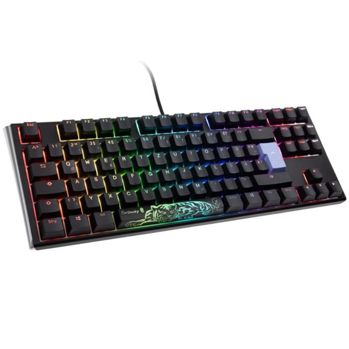 Clavier Mécanique Ducky One Skyline (Switch Marron Cherry) - Touches Personnalisées Bulbizarre