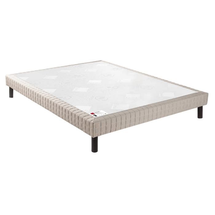 Sommier Nature confort ferme 15 cm - Epeda jean gris foncé 160x200