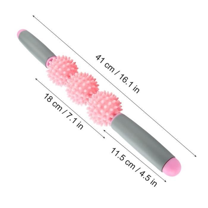 Banc de musculation Yoga Stick Muscle Roller Stick Cellulite Spiky Ball for Back Arms Shoulder