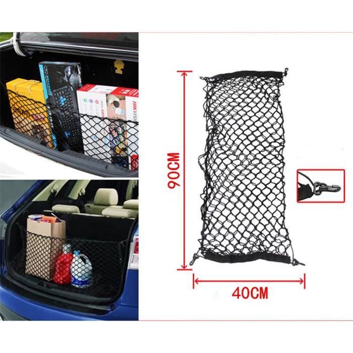 sac de rangement pour voiture 100x40cm coffre de rangement pour coffre arri/ère Filet de rangement pour voiture Filet de rangement universel pour voiture