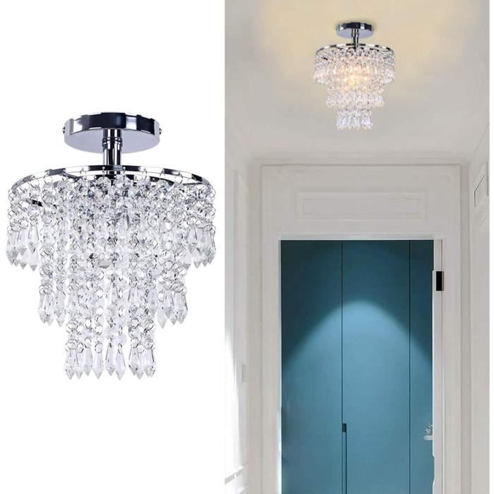 Lustre Moderne En Cristal Goutte De Pluie - Pour Salon/chambre, 3 Spots GU10, 220-240V, Neuf