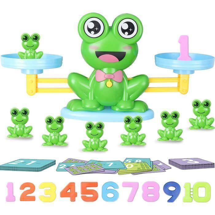 Sharplace Jouet Éducatif – Boîte En Bois Avec Perles De Comptage – 9 Couleurs – Apprentissage Addition/Soustraction – Dès 3 Ans