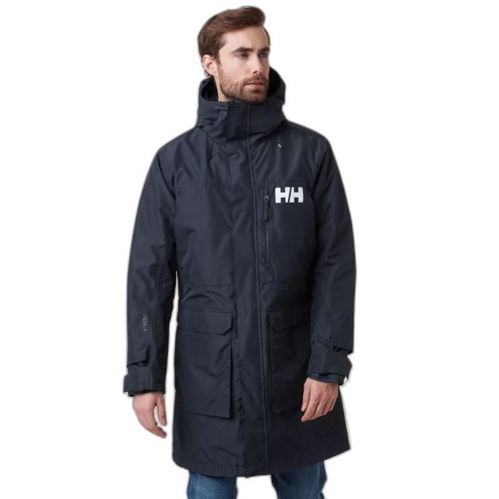 Veste Helly Hansen Tech Protection Femme - Taille XL - Noir à Capuche - Mi-longueur - Occasion Très Bon état