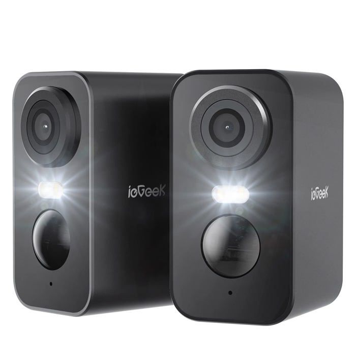 ieGeek 2K Caméra Surveillance WiFi Exterieure sans Fil Vision Nocturne Couleur AI & PIR Détection Mouvement Audio Bidirectionnel
