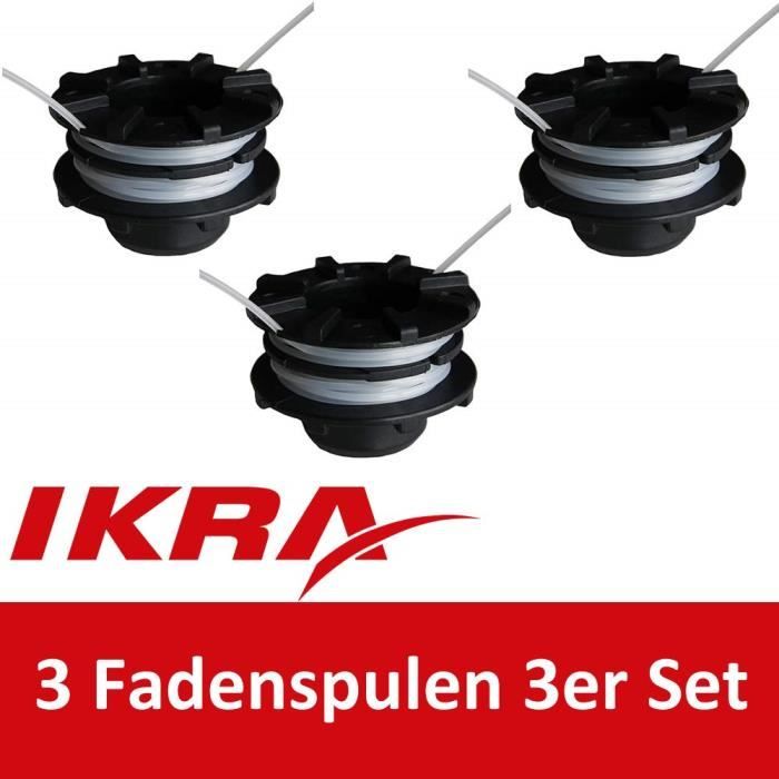 IKRA bobine DA-F16, 73500700, avec 2 mètres de fil, 2,4 mm, pour débroussailleuses IBF 31-4, IBF