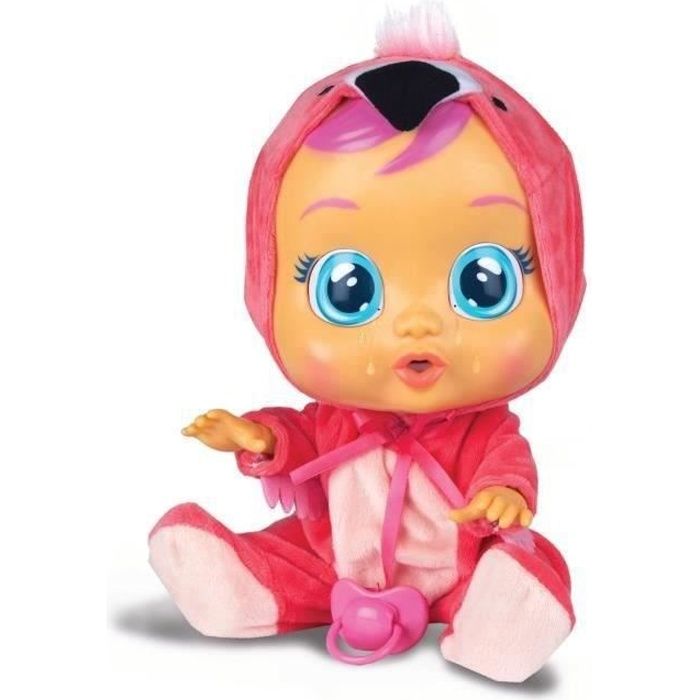 Poupon Cry Babies Fancy - Flamant Rose - IMC Toys - Pleure de vraies larmes - Piles incluses