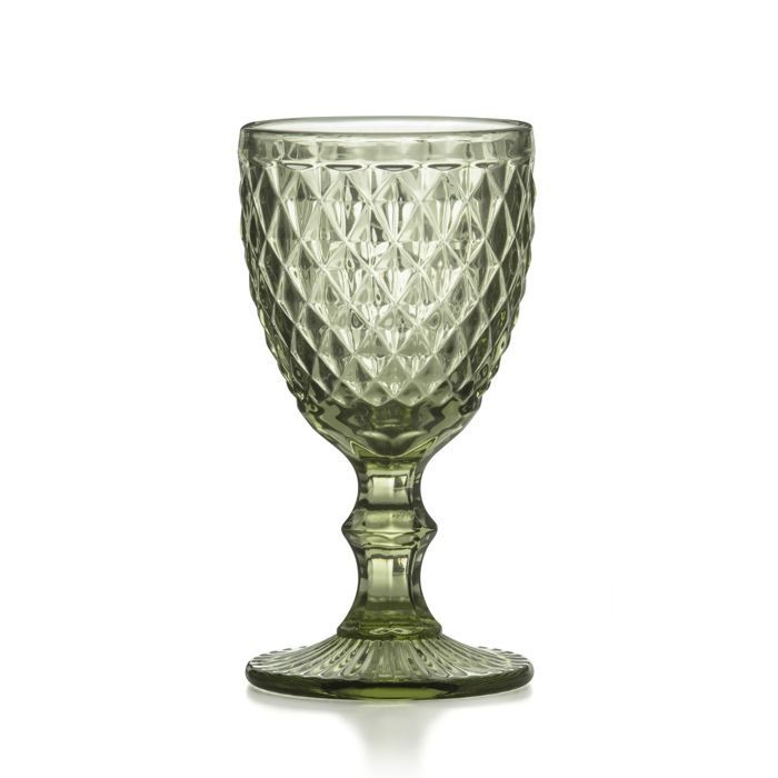 Diamond Vert - 6 verres à pied 20 cl