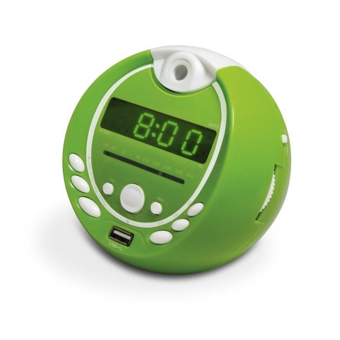 Metronic 477017 Gulli RadioRéveil Enfant MP3 USB Projection 180° Vert Cdiscount TV Son Photo Metronic 477017 Gulli RadioRéveil Enfant MP3 USB Projection 180° Vert Cdiscount TV Son Photo