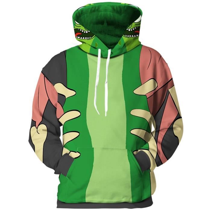 Sweat shirt rick and morty fermé à imprimé motif, pickle Sweat shirt rick and morty fermé à imprimé motif, pickle