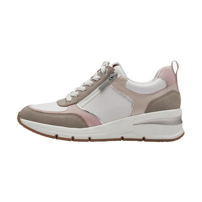 tamaris Baskets basses - TAMARIS - Femme - Rose - Lacets - Synthétique