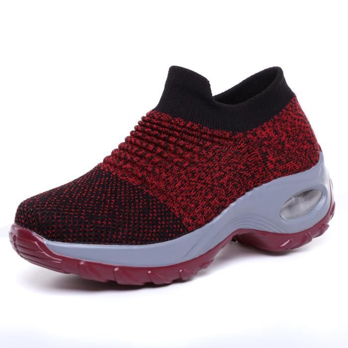 basket rouge femme pas cher