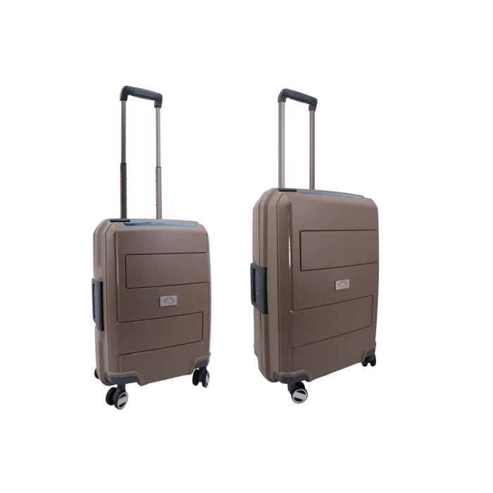 Lot de 2 valises, valise cabine et valise 65 cm 4 roulettes 100