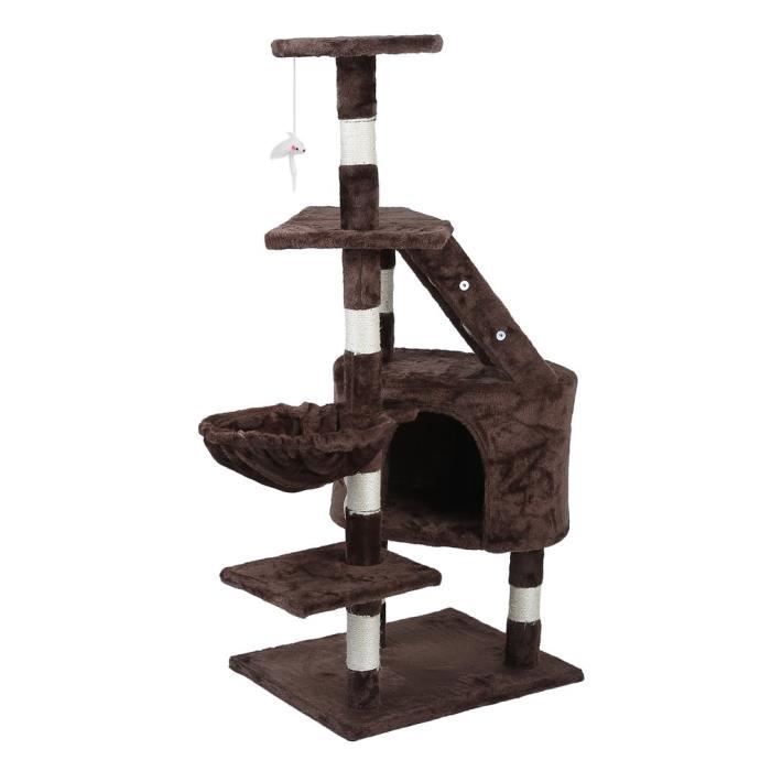 1cm Hauteur Arbre A Chat Jouets Parfait Pour Chats Marron Cdiscount Animalerie