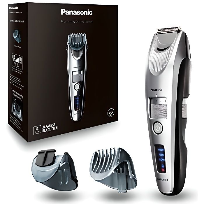 Panasonic Personalcare ER SB60 S803 | Tondeuse barbe Premium 20 Réglages 6 accessoires 60 min d'autonomie Charge en 1 heure