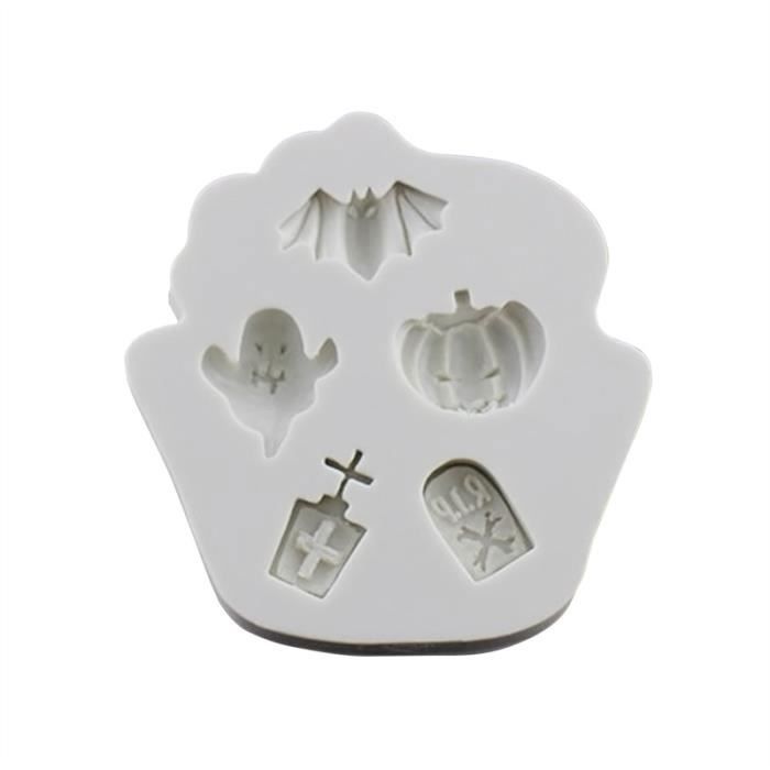 Halloween Theme Silicone Gateau Moule Chocolat Fondant Gateau Decoration Cuisson Bricolage Outils Gris Blanc Achat Vente Moule Halloween Theme Silicone Cdiscount
