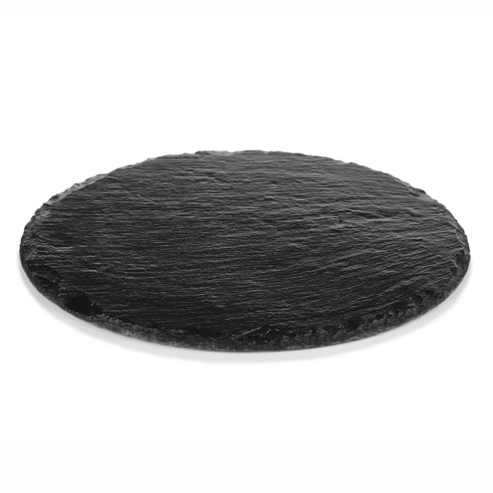Artesa Déco Table Plateau Tournant Ardoise Artesa - 35cm Diamètre - Dégustation Fromage/Charcuterie Plateau Ardoise Naturel Rotatif