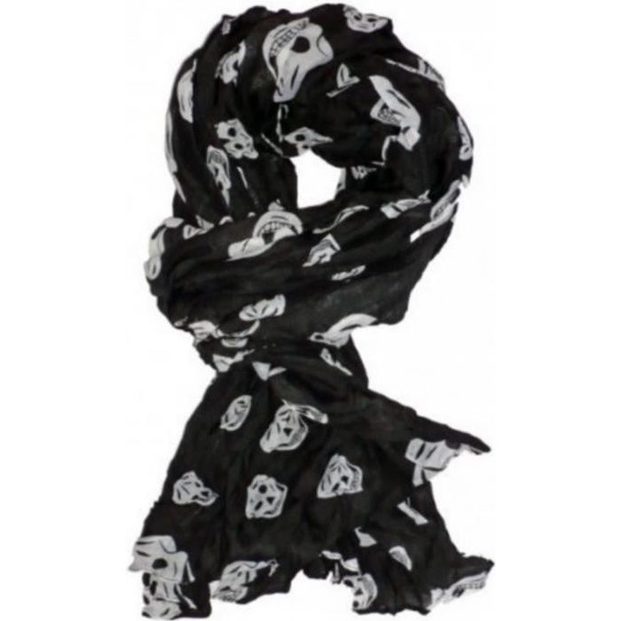 foulard Zandana schutztuch Chiffon BW Bandana Foulard tete de mort multicolores foulards