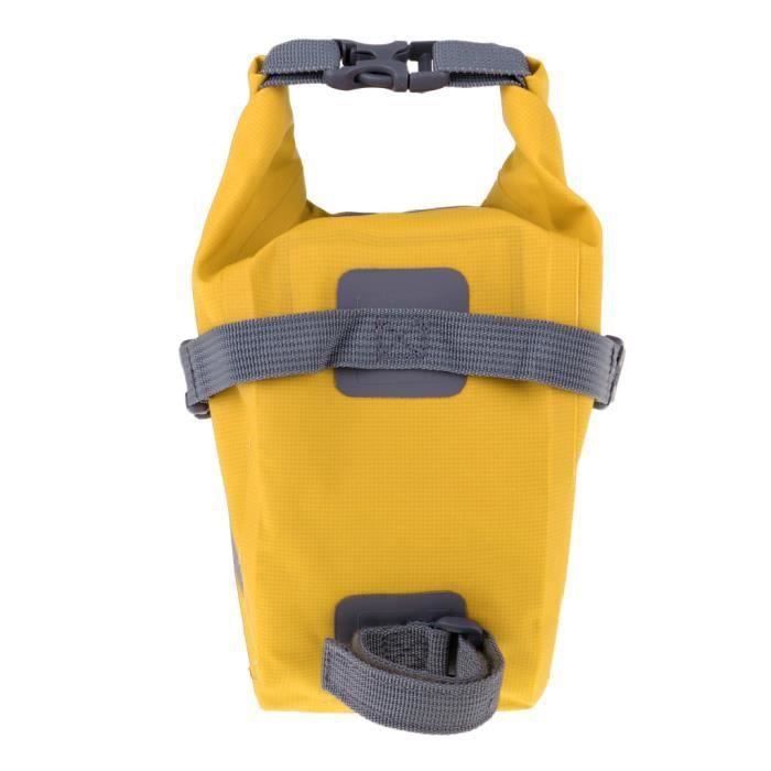 UQMIQURA Sacoche De Selle étanche – Sac De Cadre En Nylon 600D, 15x7,5x10,5 Cm, Pour VTT Et Vélo De Route