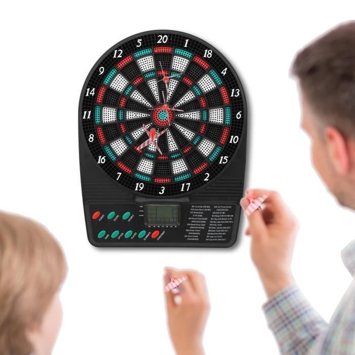 Cible électronique Avec Fléchettes Souples – 3 Modes, Score, Sons, Pour Enfants Dès 3 Ans