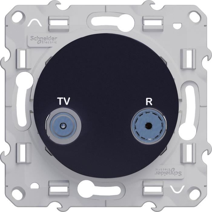 ODACE PRISE TV FM BLANC POUR SYSTÈME EN SÉRIE FIN DE LIGNE À VIS