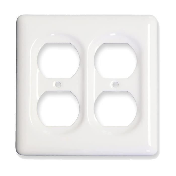 Plaque Murale Double Pour Prise électrique, 1 Plaque D'interrupteur Et Couvercle De Prise De Courant 7 X 11,4 Cm Pour Cuisine, Chambre à Coucher, Décoration D'intérieur