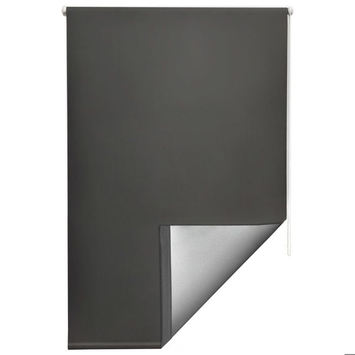 Store Enrouleur Occultant Sans Perçage 60x160 Cm - Anthracite, Thermique, Réglable - Pour Fenêtres Et Portes