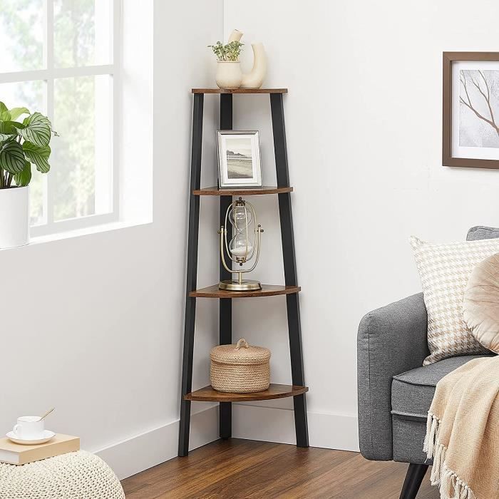 Vasagle Bibliotheque D Angle Etagere De Meuble Meuble De